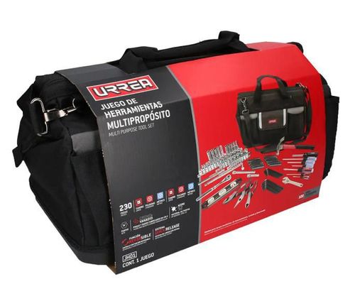 Juego combinado de herramientas 230 piezas, en estuche