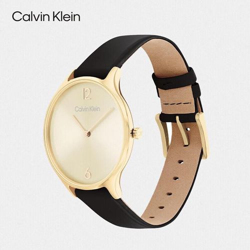 Reloj Calvin Klein 25200008 Cuarzo Cuero Para Mujer