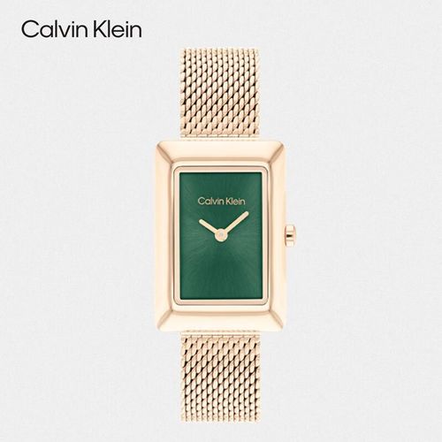 Reloj Calvin Klein 25200395 Retro Cuadrado Acero Inoxidable Para Mujer