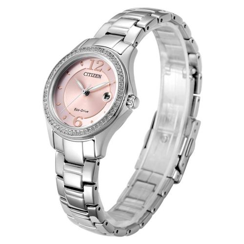 Reloj CITIZEN Eco-Drive Esfera Rosa Banda Acero Mujer