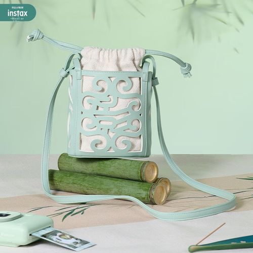 Mini Liplay Instax Fuji Con Estructura De Bambú, En Caja Para Regalo