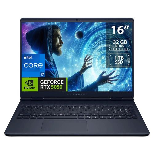 Laptop Alienware AC16250: Intel Core 7 240H, 32GB DDR5, SSD 1TB, RTX 5050, W11H
