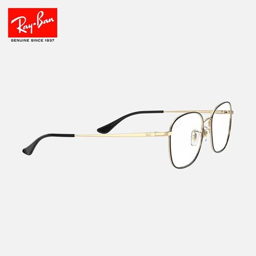 Montura Ligera Metálica Cuadrada Para Lentes De Graduación Rayban, Estilo Retro Y Cosmético, Modelo 0Rx6418D De Regalo