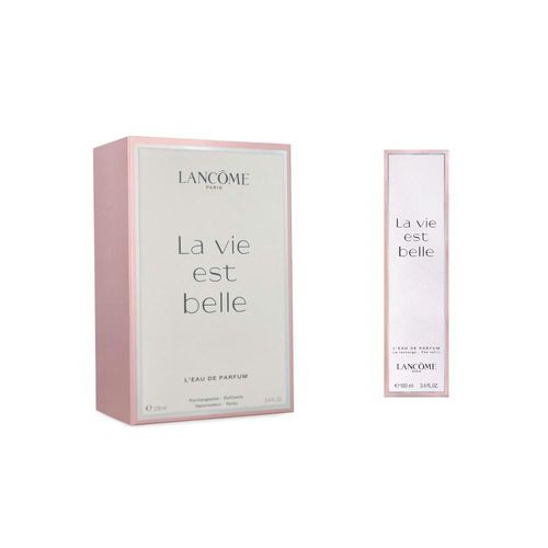 DUO DE PERFUME LA VIE ES BELLE EAU DE PARFUM 100ML RECHARGABLE Y UN REFILL DE 100ML