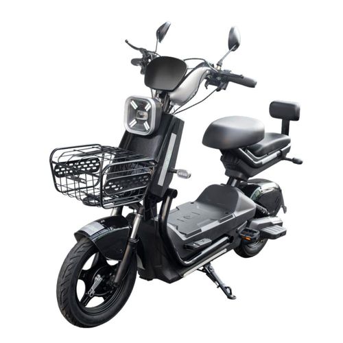 Moboss Bicicleta Electrica para Adultos Bicimoto Electrica Potencia Maxima del Motor 500 W Bateria 60V 20AH Autonomia 35 km Saijian Negra