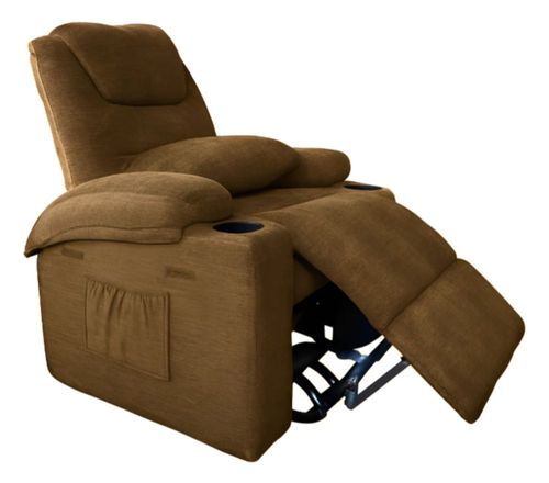 Sillón Reclinable con calentador y masajeador color Gris