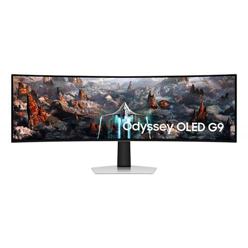 Monitor 49 Samsung Odyssey G9 G93Sc 0.03Ms 240Hz Dqhd Gamer Oled Curvo G-Sync Plata Ls49Cg930Slxzx