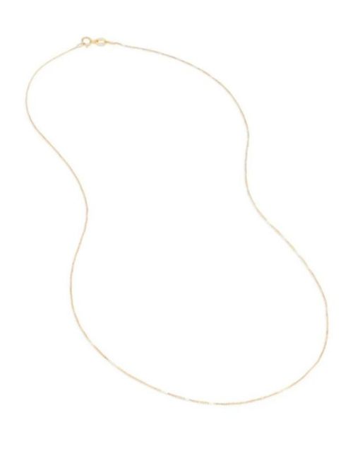 Cadena 45 cm oro 14k CRISTAL JOYAS QUACAKVD5-45Y