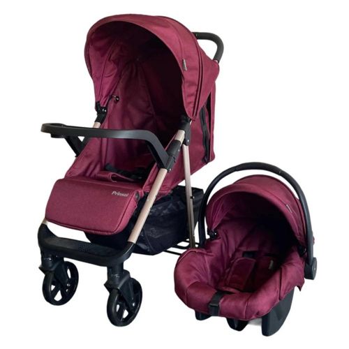 Carriola Para Bebé Prinsel Portofino Lx Con Portabebé Vino