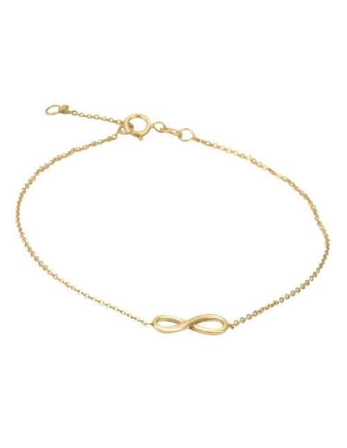 Pulsera dama infinito oro 14k CRISTAL JOYAS FCO751888Y