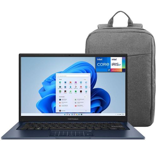 Laptop asus vivobook 14 intel core i7 16gb 512gb ssd mochila