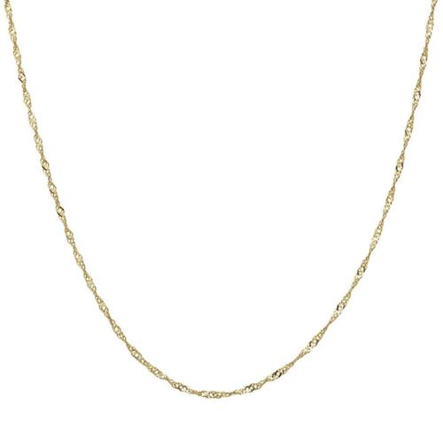 Cadena singapur oro 14k 50 cm calibre 20 CRISTAL JOYAS ASGG2SI20-50Y