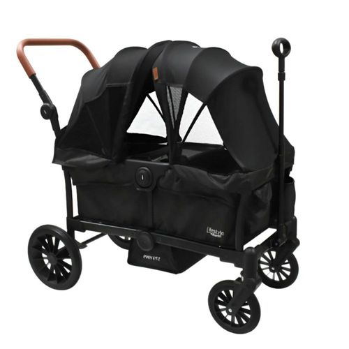 Carriola Doble Vagón Everett Lifestyle By Infanti Negro