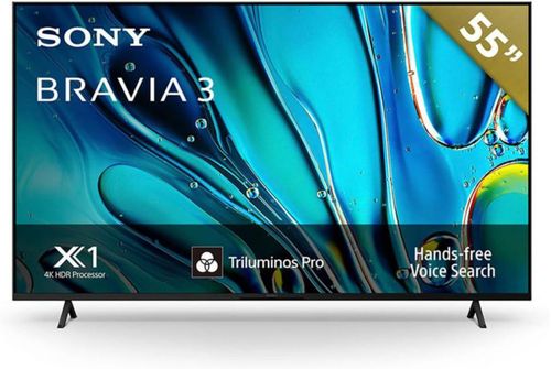 Pantalla Smart TV 55" Sony BRAVIA 3 K55S30 4K UHD Google TV y HDR (Reacondicionado)