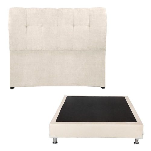 Cabecera Matrimonial Dicasa Nube+ Box Crema CDZ