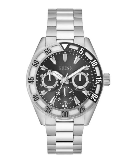 Reloj Guess Letterman Caballero Plata GW0904G1