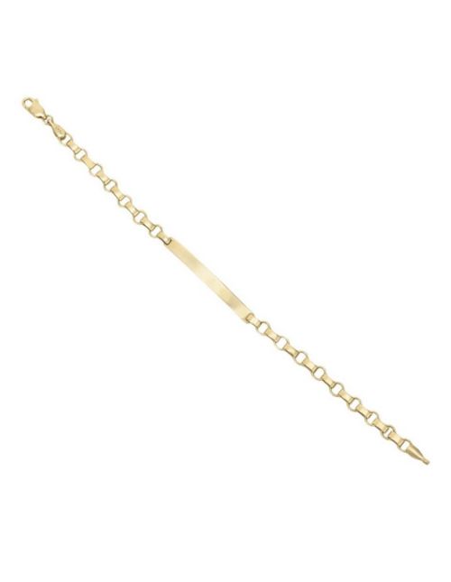 Esclava Dama Oro 14k CRISTAL JOYAS GRAC59-18
