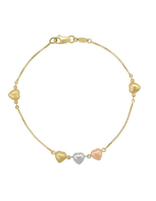 Pulsera Dama Oro Florentino 14k CRISTAL JOYAS ARPX3BOB129TC