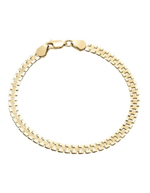 Pulsera Coleccion Real Oro 14k 4mm CRISTAL JOYAS ITAITA-069