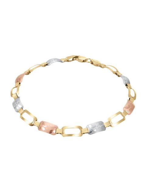 Pulsera Dama Mariposas Oro 14k CRISTAL JOYAS ITAITA-251