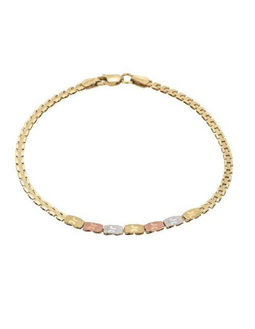 Pulsera Dama Oro 14k CRISTAL JOYAS ITAITA-297
