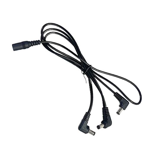 Cable para alimentación 1 jack a 3 plugs pedales de guitarra /camaras cctv