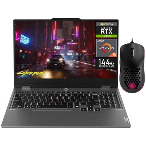 Laptop gamer lenovo loq rtx 3050 ryzen 5 16gb 512gb + mouse
