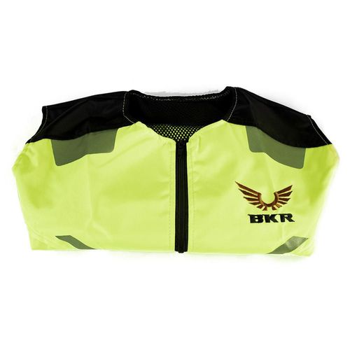 Chaleco para moto biker amarillo talla l black bike