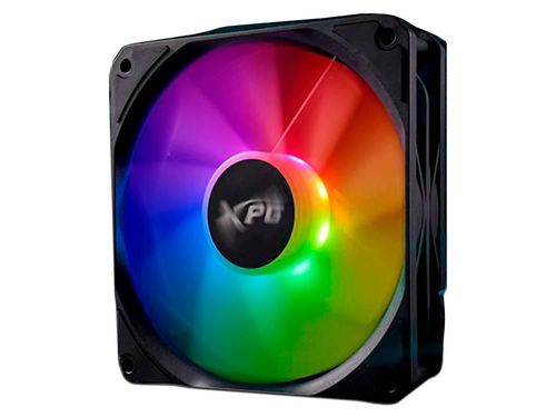 Ventilador XPG Vento, de 120 mm, 1600 RPM, con iluminación ARGB.