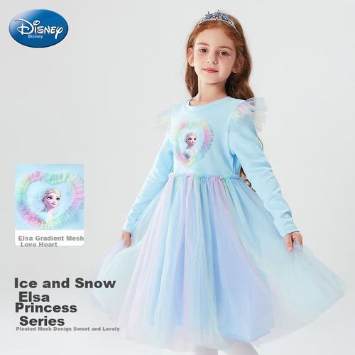 Vestido Disney Azul Elsa para Niña