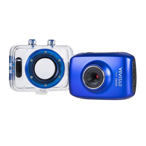 Cámara digital 5.1 mpx vivitar waterproof azul dvr783hd