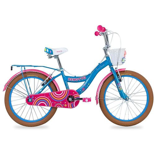 Bicicleta Infantil Benotto Flower Power R20 1V Azul