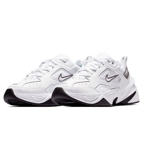 Tenis Nike M2K Tekno Gris Y Naranja
