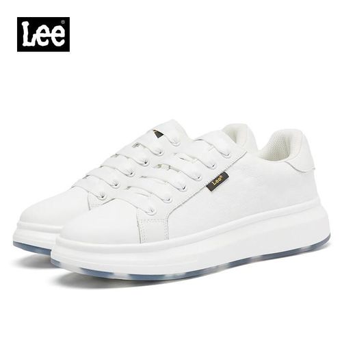 Tenis deportivos Lee de tela blanca transpirante para hombre