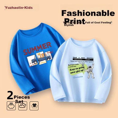 Set Playeras Yuzhaolin Azul Azul Unisex