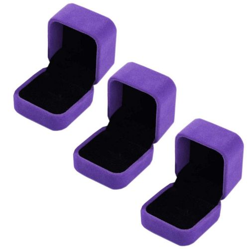 Joyero para Anillos MXVLV-003 VelvPurple Caja de Terciopelo