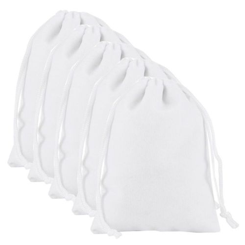 Costalitos Mini Resistentes MXVWT-005 MiniVelvWhite Bisutería Bolsa Mini