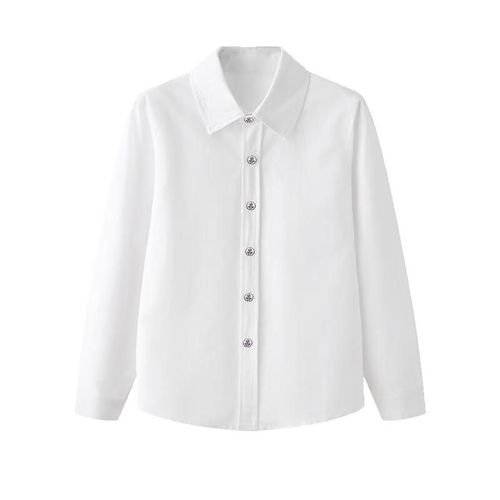 Camisa Luobobeibei Blanca Para Niño