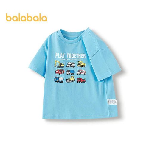 Playera Balabala Estampado Azul Para Niño