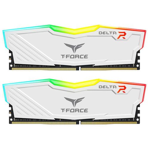 Memoria ram ddr4 16g 3600mhz teamgroup delta rgb cl18 blanco