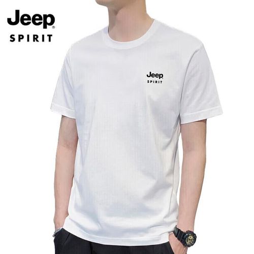 Playera Jeep Spirit Blanca Para Hombre