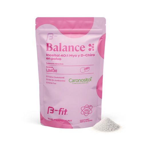 B-fit Balance 150g Myo Y D-chiro Inositol, Nac Y Folatos 30p Limón
