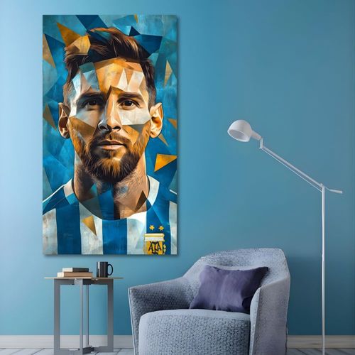 Cuadro Decorativo Fútbol 80x122cm Messi