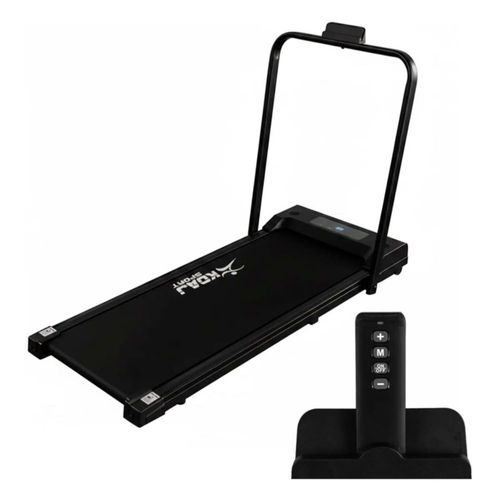 Caminadora De Banda Eléctrica 2hp Compacta 10km Con Control Negro