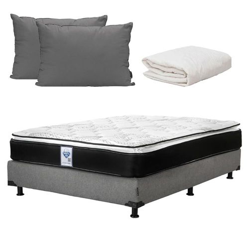 Colchon Matrimonial Spring Air Premier Negro+ Box+ Almohada 2Pack+ Protector Ultra RGH