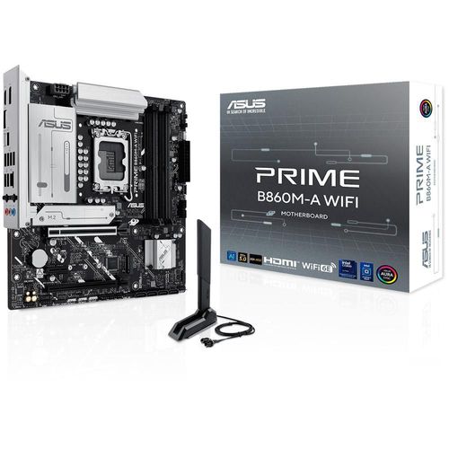 Tarjeta madre asus prime b860m-a wifi 6e ddr5 m.2 micro atx