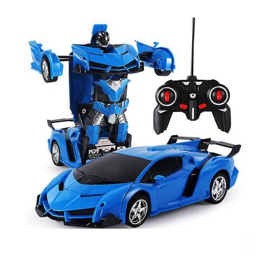 Coche teledirigido transformable eléctrico, 1:18, modelo de coche de carreras de robot simulador.HOGAWAY