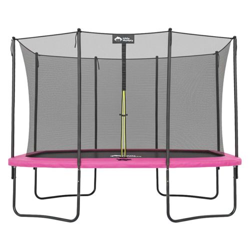 Trampolin Rectangular Little Monkey 10x7ft Brincolin Grande con Malla de Seguridad Uso Exterior Estructura Reforzada Ideal Niños Adultos
