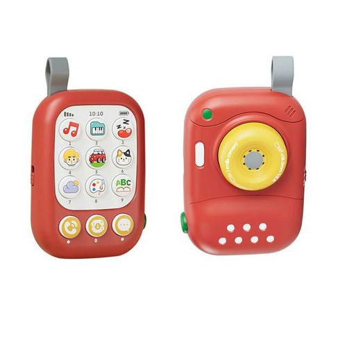 Cámara musical de dibujos animados para bebés, juguete infantil, teléfono bilingüe, 0-1 año, juguete educativo para bebés.HOGAWAY