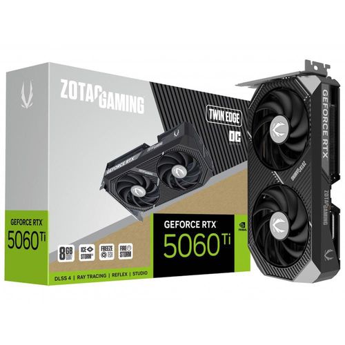 Tarjeta de video zotac gaming geforce rtx 5060 ti amp 8gb gddr7 zt-b50610f-10m